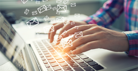 email marketing, keyboard
